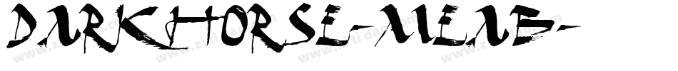 DarkHorse-MeaB字体转换