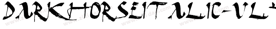 DarkHorseItalic-vl4y字体转换
