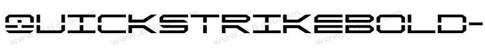 QuickstrikeBold-9D1j字体转换