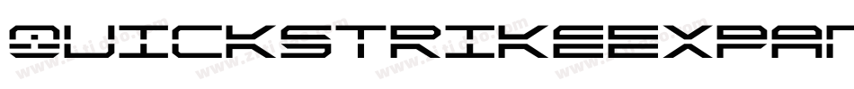 QuickstrikeExpandedItalic-B84B字体转换