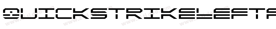 QuickstrikeLeftalic-YZ2q字体转换