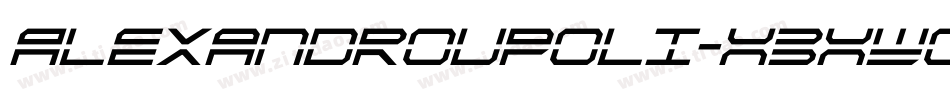 Alexandroupoli-X3XWo字体转换