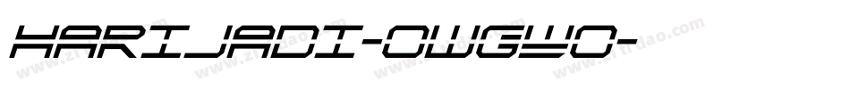 Harijadi-owgWo字体转换