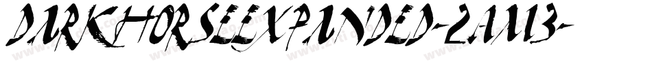 DarkHorseExpanded-2Am3字体转换