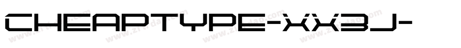 Cheaptype-XX3j字体转换