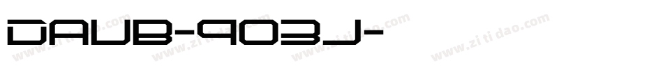 Daub-9o3j字体转换
