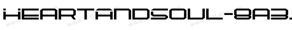 HeartAndSoul-8a3J字体转换
