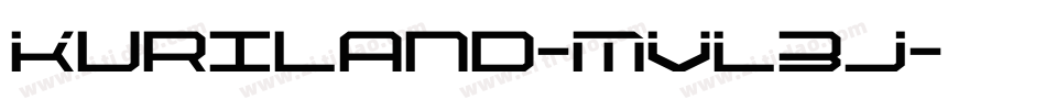 Kuriland-MVL3J字体转换 Kuriland-MVL3J字体转换