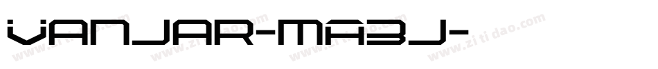 Vanjar-mA3j字体转换