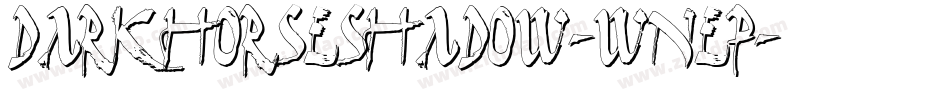 DarkHorseShadow-wneP字体转换