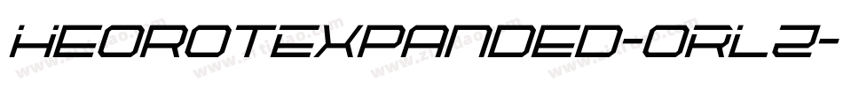 HeorotExpanded-0RLz字体转换