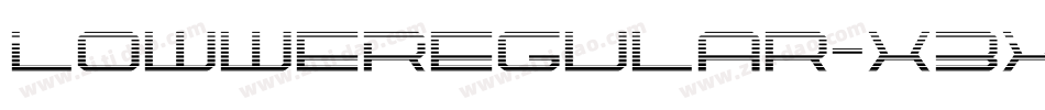LowweRegular-x3Xm字体转换