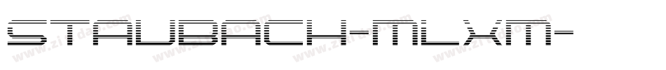Staubach-mLXm字体转换 Staubach-mLXm字体转换