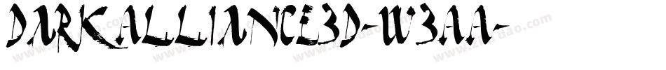 DarkAlliance3D-W3AA字体转换