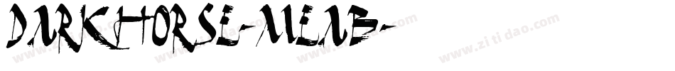DarkHorse-MeaB字体转换