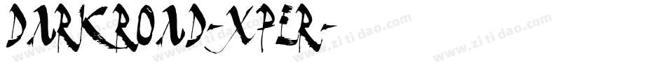DarkRoad-xpeR字体转换
