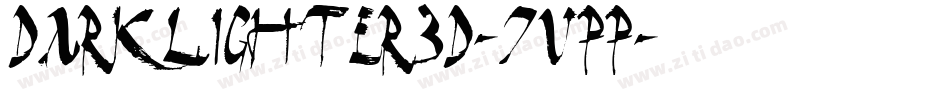 Darklighter3D-7VPP字体转换