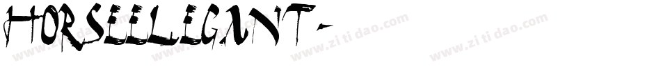 HorseElegant字体转换