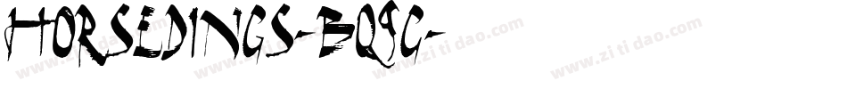Horsedings-Bq9G字体转换
