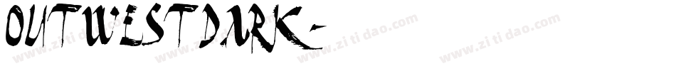 OutwestDark字体转换