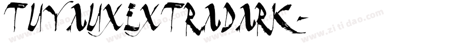 TuyauxExtraDark字体转换