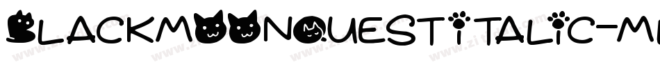 BlackmoonQuestItalic-mLPJx字体转换