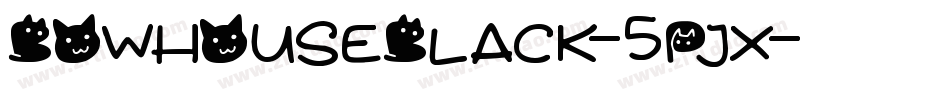 BowhouseBlack-5PJx字体转换