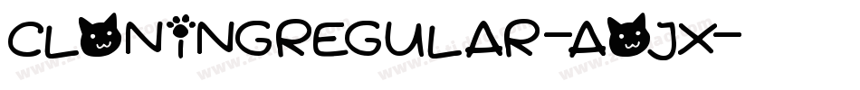 CloningRegular-aoJx字体转换