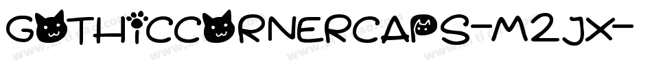 Gothiccornercaps-M2Jx字体转换