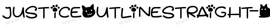 JusticeOutlineStraight-dYJx字体转换 JusticeOutlineStraight-dYJx字体转换