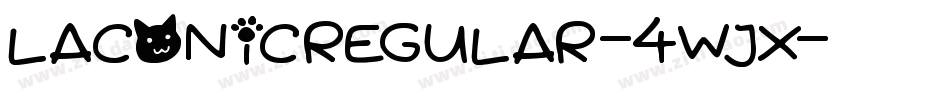 LaconicRegular-4WJx字体转换