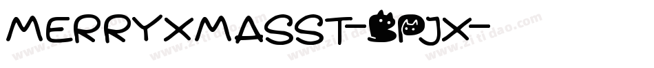 MerryXmasSt-BPJx字体转换