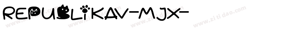 RepublikaV-mJx字体转换