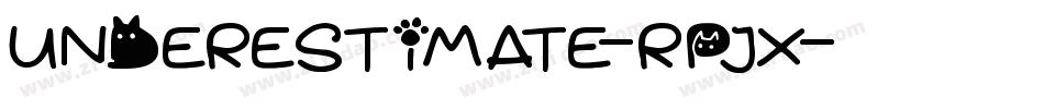 Underestimate-rPJx字体转换