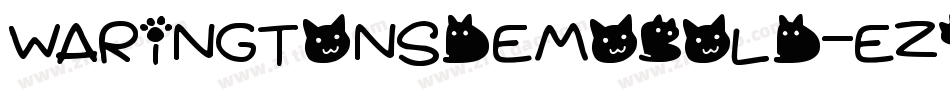 WaringtonsDemoBold-eZ9Jx字体转换