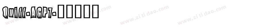 Quiff-AGP7字体转换