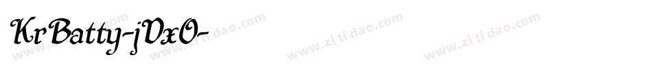 KrBatty-jVxO字体转换
