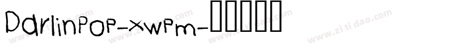 DarlinPop-xwpm字体转换