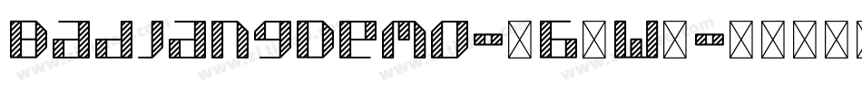 BadjangDemo-1G2W2字体转换