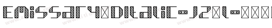 Emissary3DItalic-jz4l字体转换