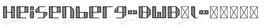 Heisenberg-BWB4l字体转换