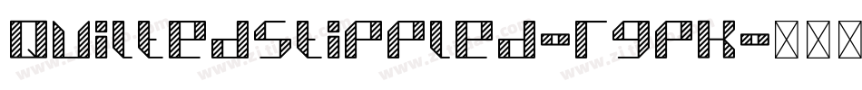 Quiltedstippled-rgpK字体转换