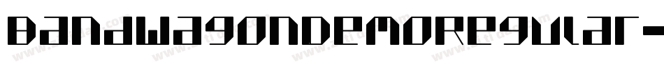 BandWagonDemoRegular-1VoZ字体转换