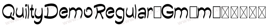 QuiltyDemoRegular-Gm4m字体转换