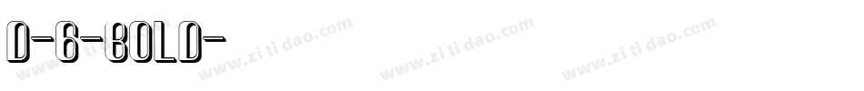 D-6-Bold字体转换