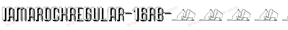 IAmARockRegular-16rB字体转换