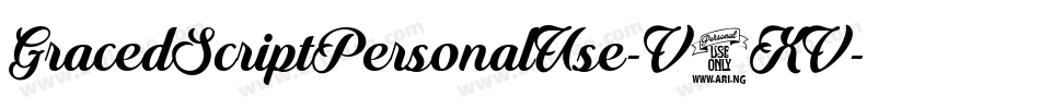 GracedScriptPersonalUse-V5XV字体转换