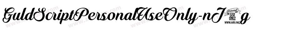 GuldScriptPersonalUseOnly-nJ2g字体转换