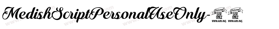 MedishScriptPersonalUseOnly-48eW字体转换