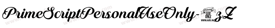 PrimeScriptPersonalUseOnly-8zZZ字体转换